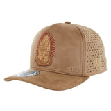 Khaki (Buckle Closure Perforated Suede)