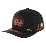 Black (Snap Closure Cotton/ Suede Visor)
