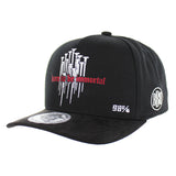 Black (Snap Closure Cotton/ Suede Visor)