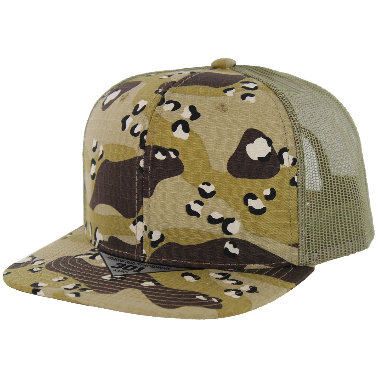 K301RSCT | RIPSTOP CAMO TRUCKER HAT