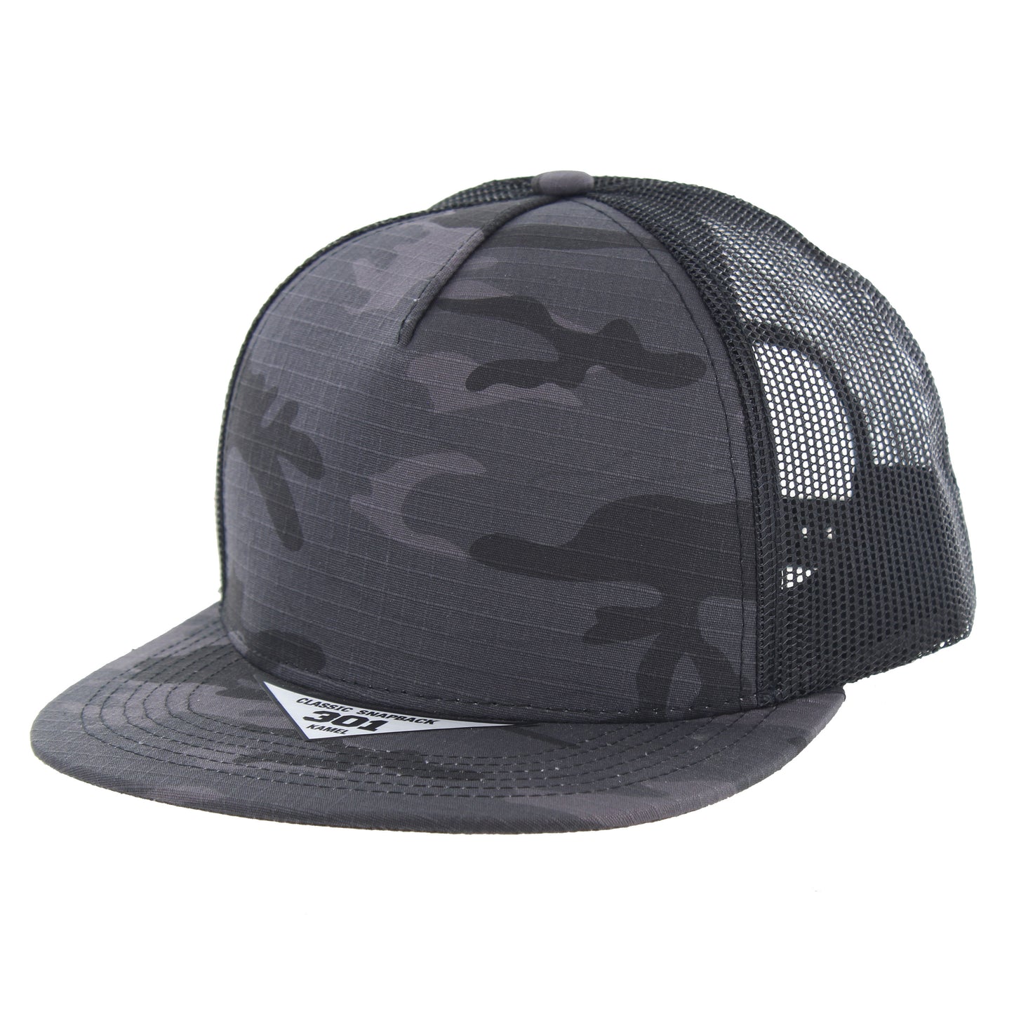 K301RSFT | RIPSTOP FLAT TRUCKER HAT