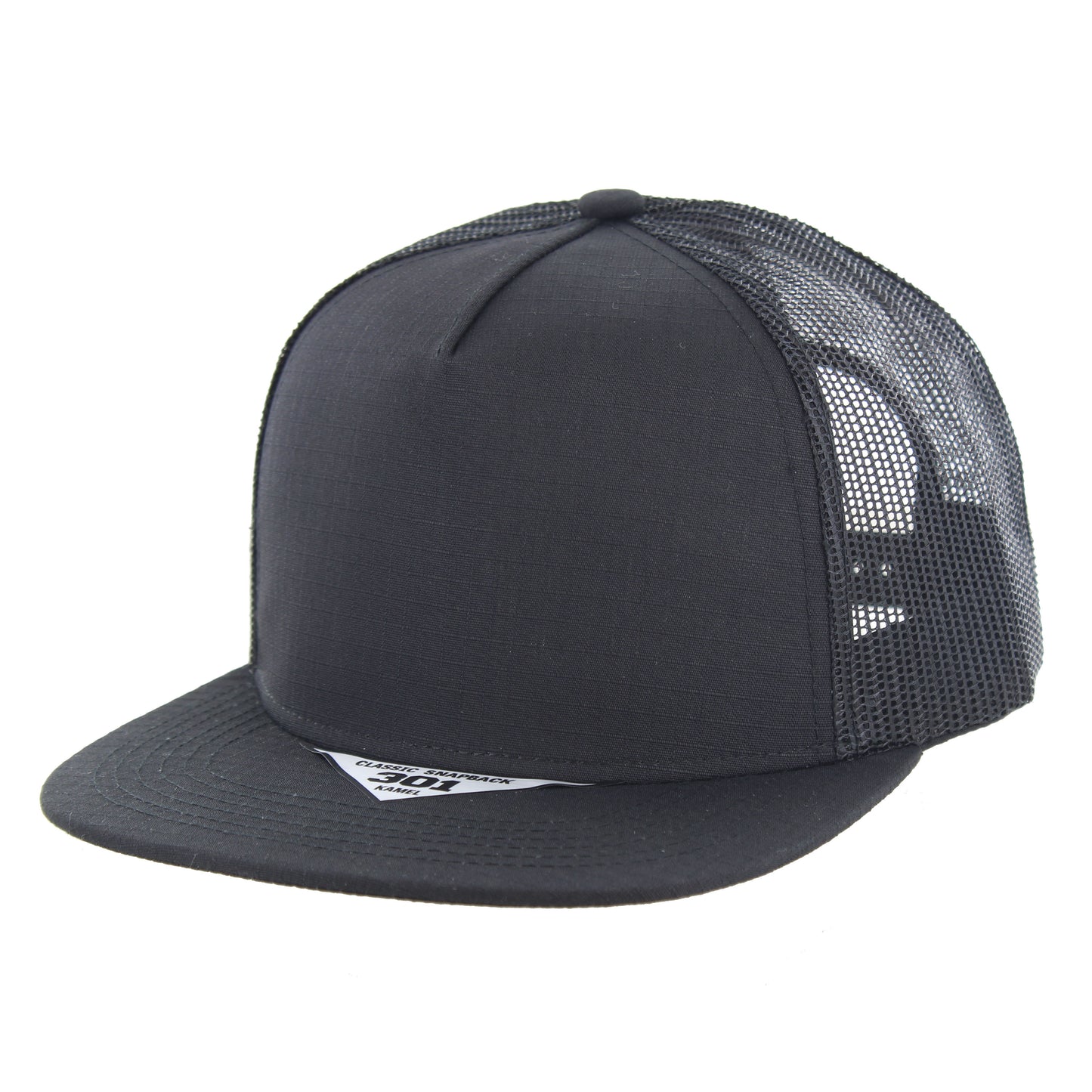 K301RSFT | RIPSTOP FLAT TRUCKER HAT