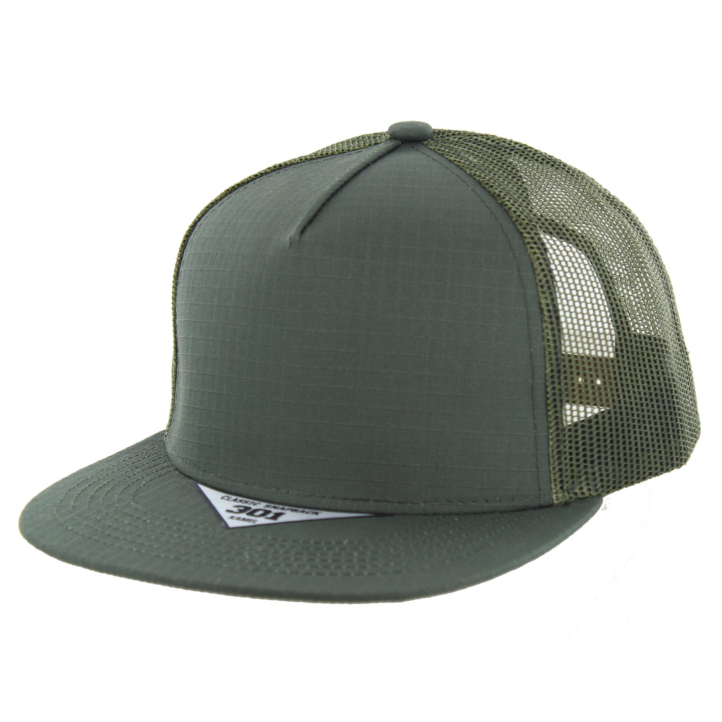 K301RSFT | RIPSTOP FLAT TRUCKER HAT