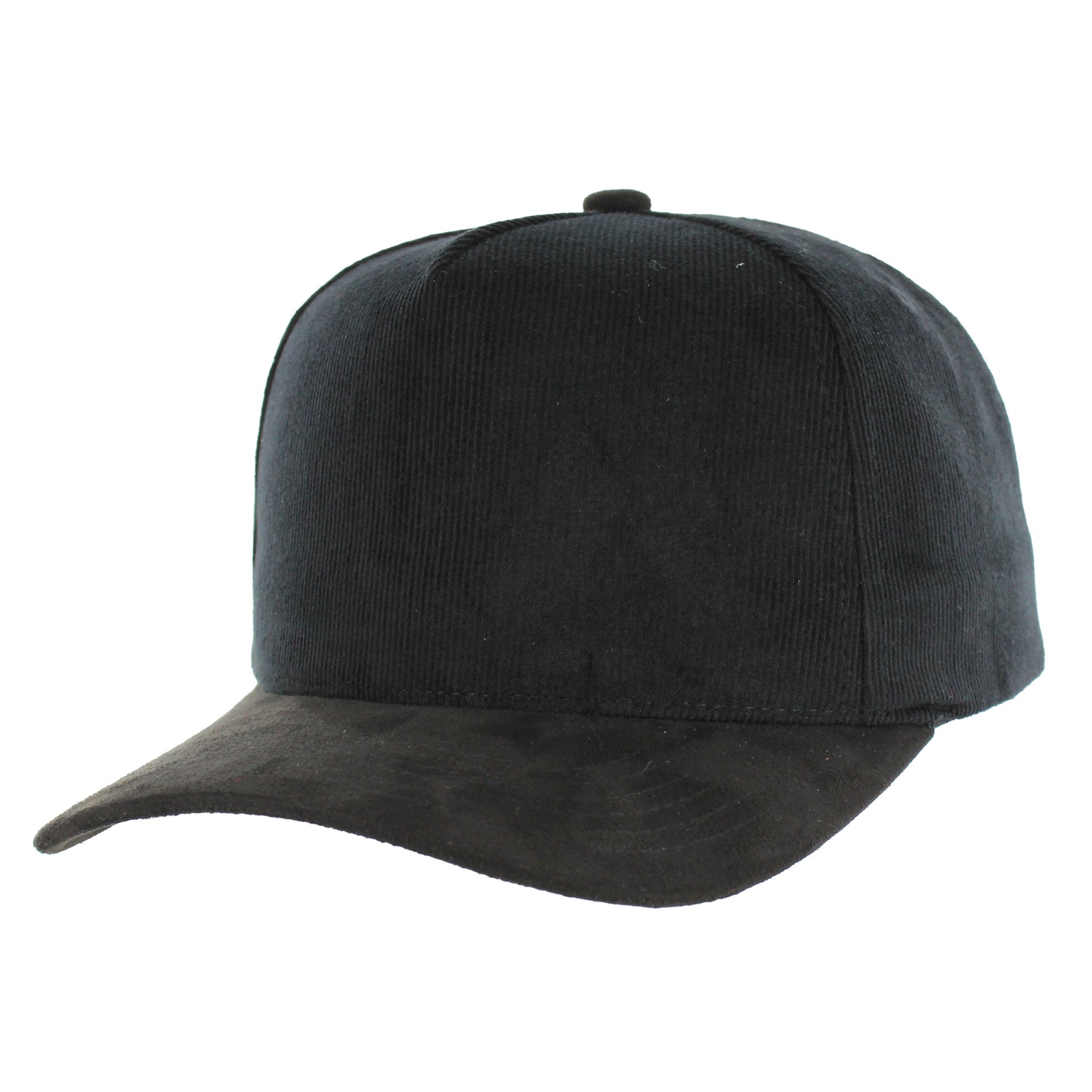 K804CS | CORDUROY HAT WITH SUEDE VISOR