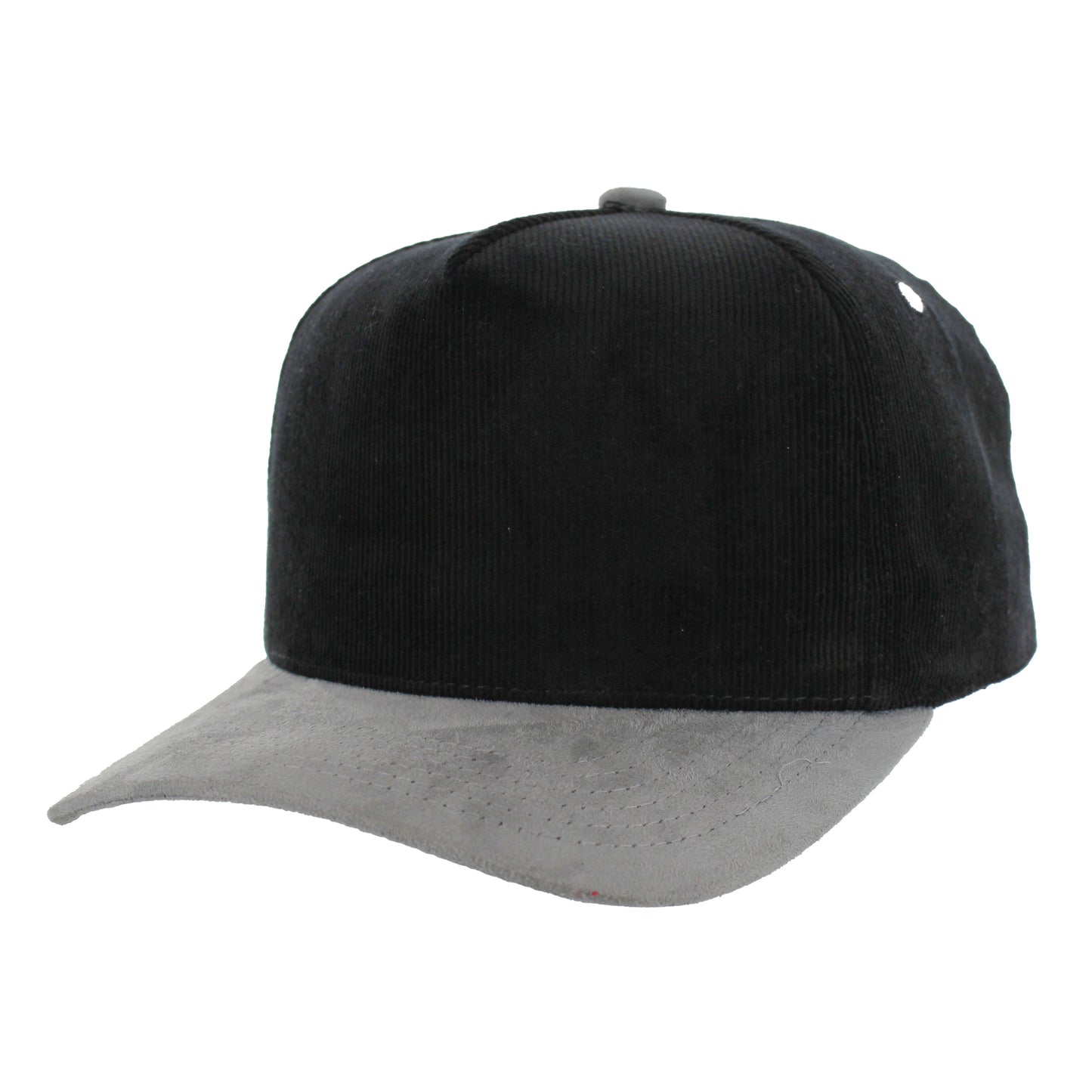 K804CS | CORDUROY HAT WITH SUEDE VISOR