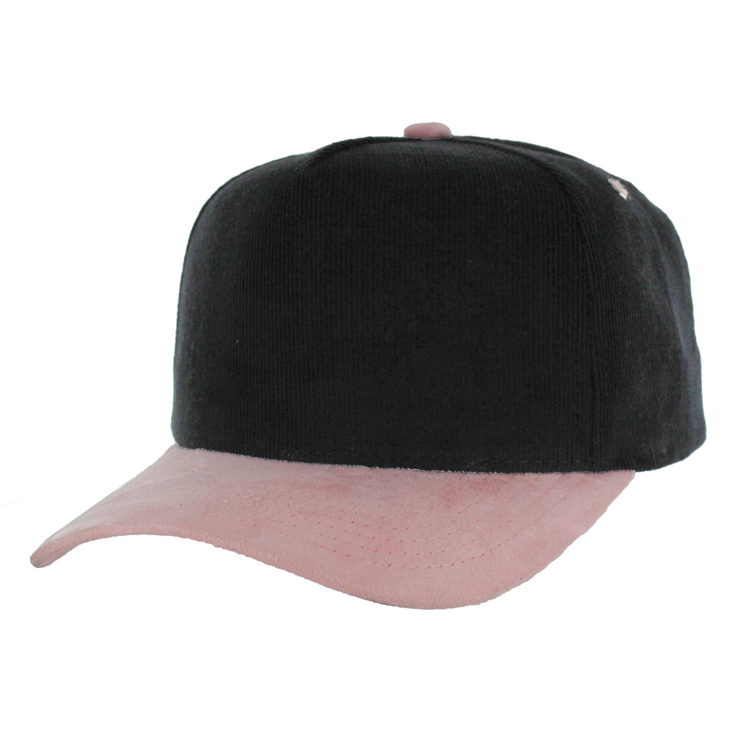 K804CS | CORDUROY HAT WITH SUEDE VISOR
