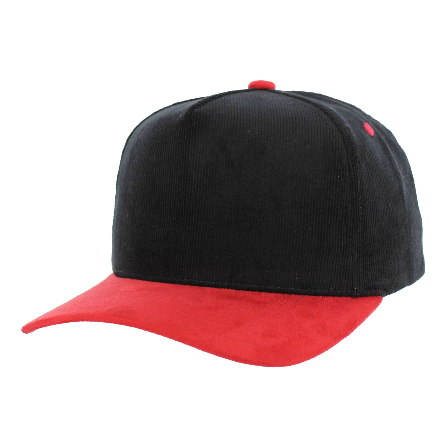 K804CS | CORDUROY HAT WITH SUEDE VISOR