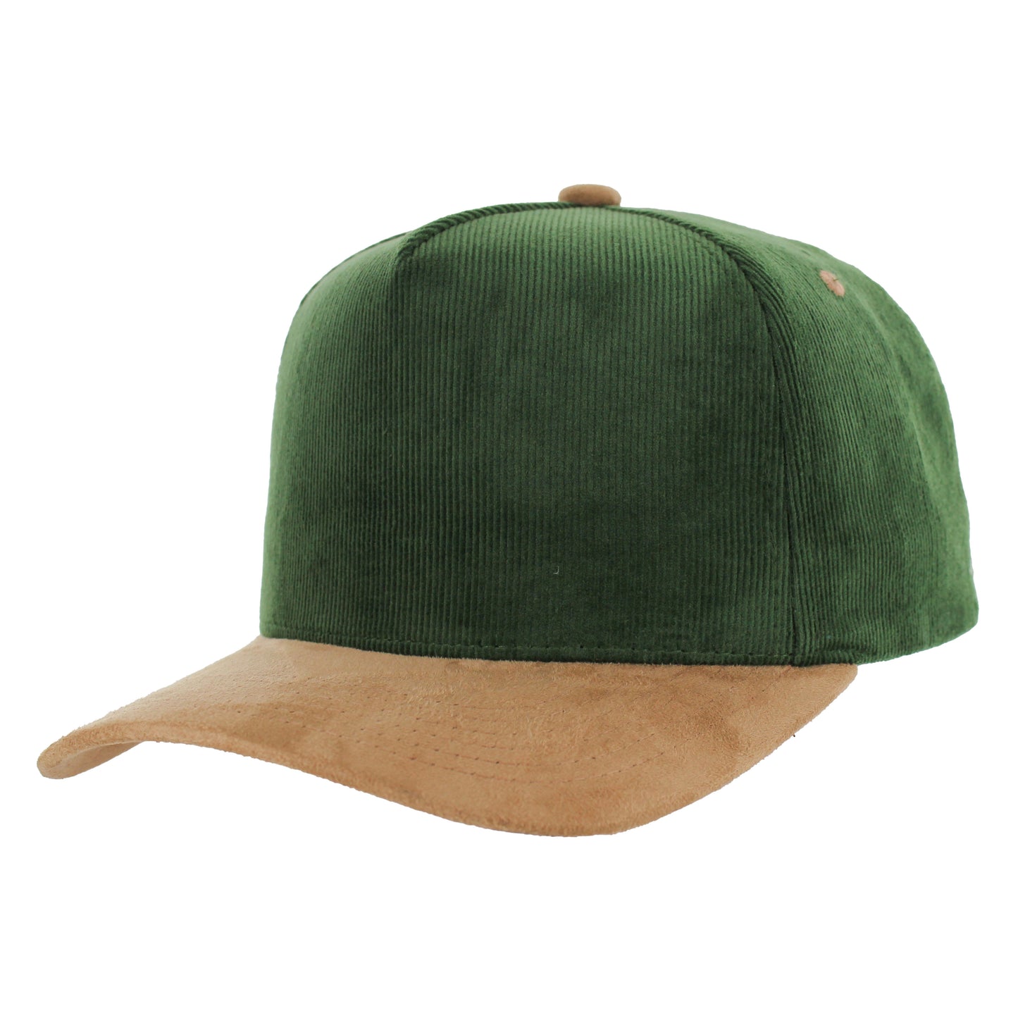 K804CS | CORDUROY HAT WITH SUEDE VISOR