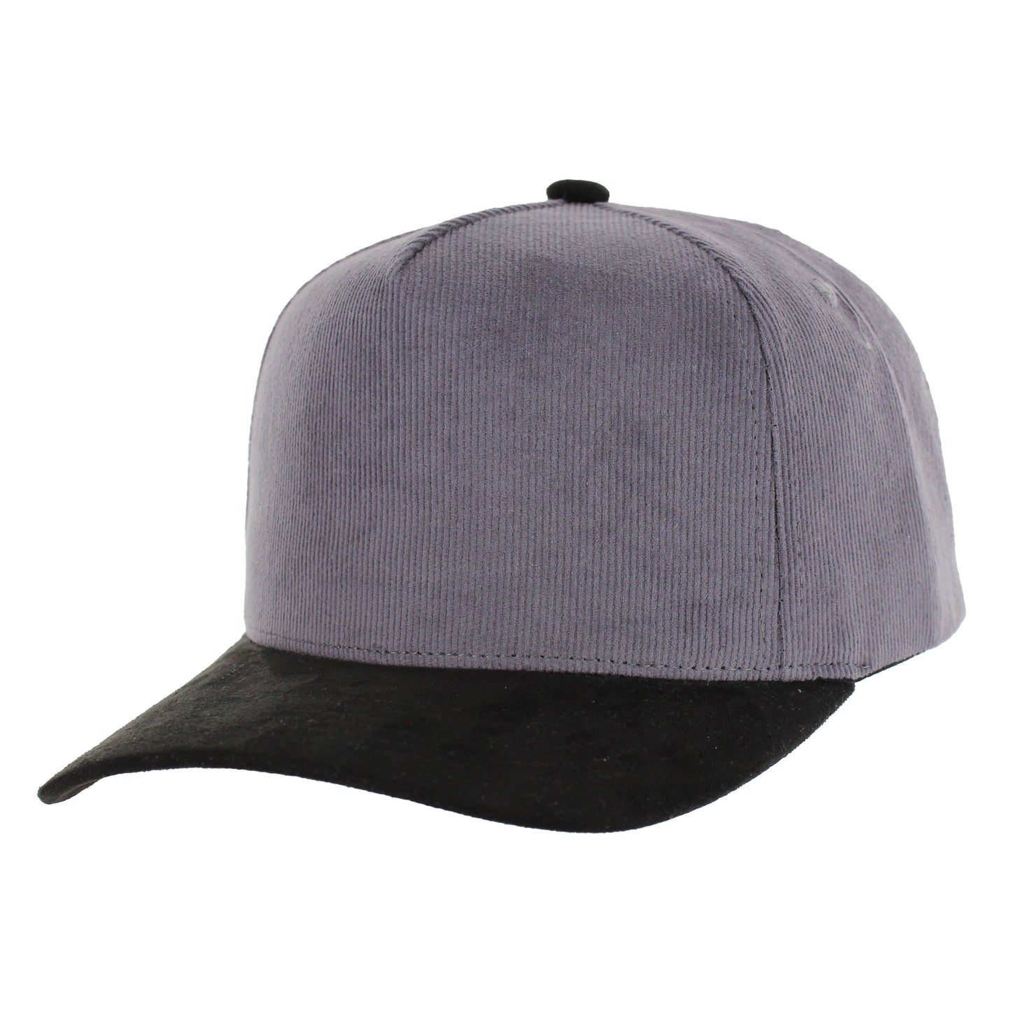 K804CS | CORDUROY HAT WITH SUEDE VISOR