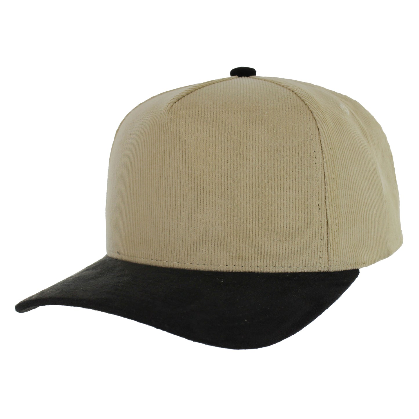 K804CS | CORDUROY HAT WITH SUEDE VISOR