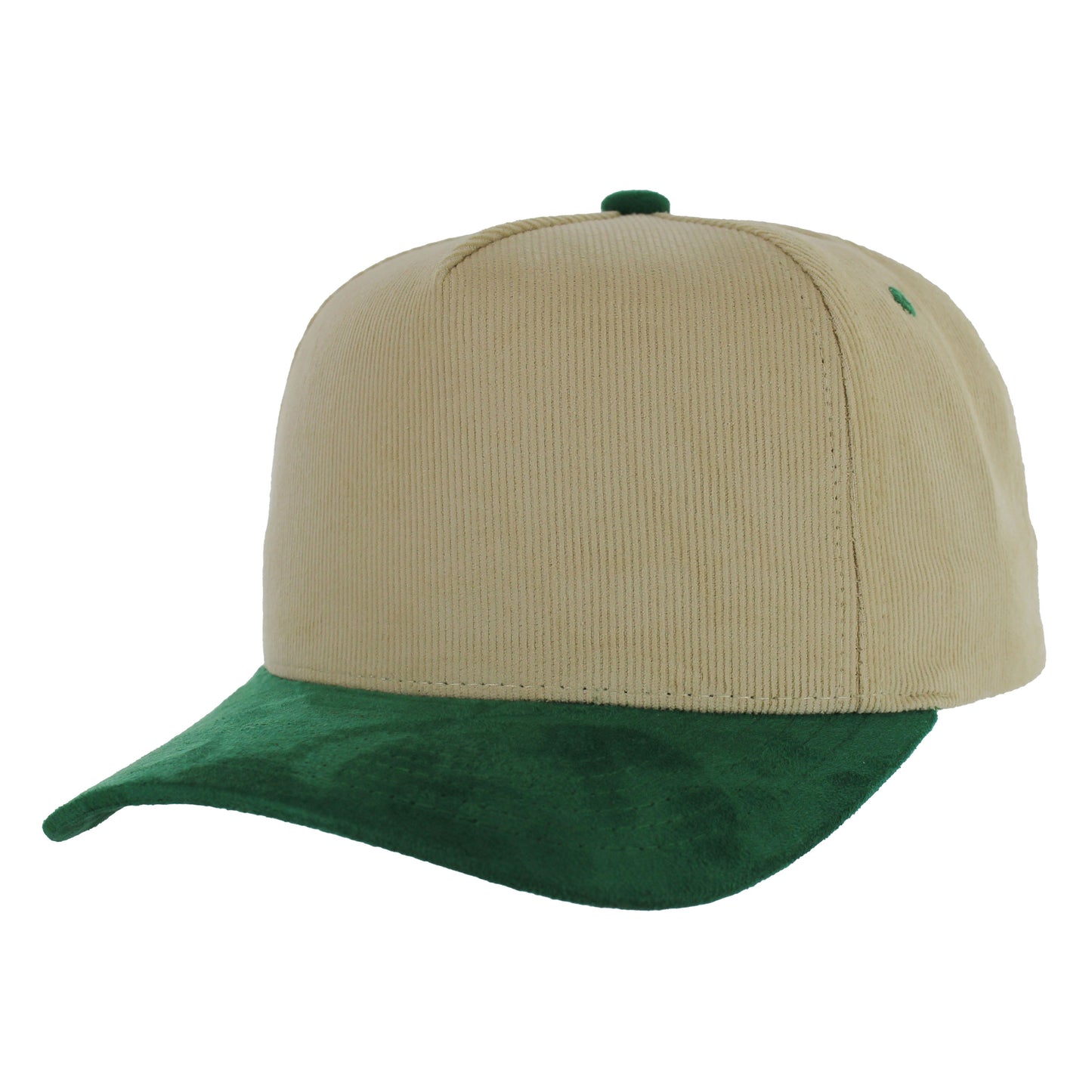 K804CS | CORDUROY HAT WITH SUEDE VISOR