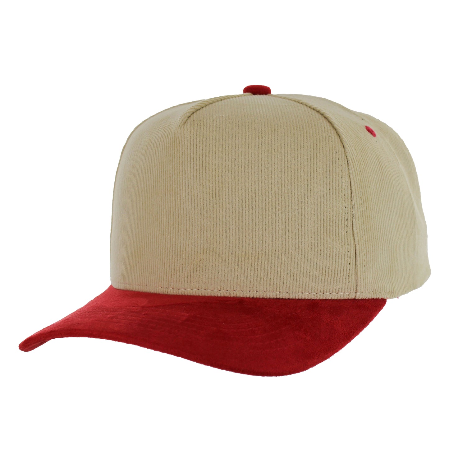 K804CS | CORDUROY HAT WITH SUEDE VISOR