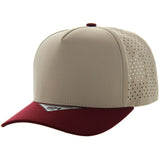 Khaki/Burgundy