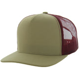 Khaki/Burgundy