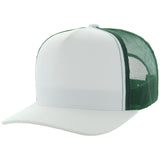 White/Dark Green