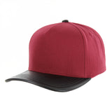Burgundy/Black PU