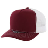 Burgundy/White