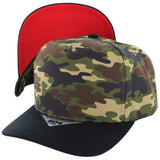 Tone Visor Hat - K.Green Camo/Black (Red)